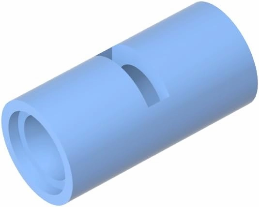 Gobricks GDS-887 Pin Connector Round 2L with Slot Compatible with 62462 29219 All Major Brick Brands Toys Building Blocks Technical Parts Assembles DIY (900 PCS,212 Bright Light Blue(053))