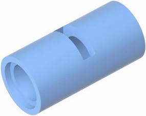 Gobricks GDS-887 Pin Connector Round 2L with Slot Compatible with 62462 29219 All Major Brick Brands Toys Building Blocks Technical Parts Assembles DIY (900 PCS,212 Bright Light Blue(053))