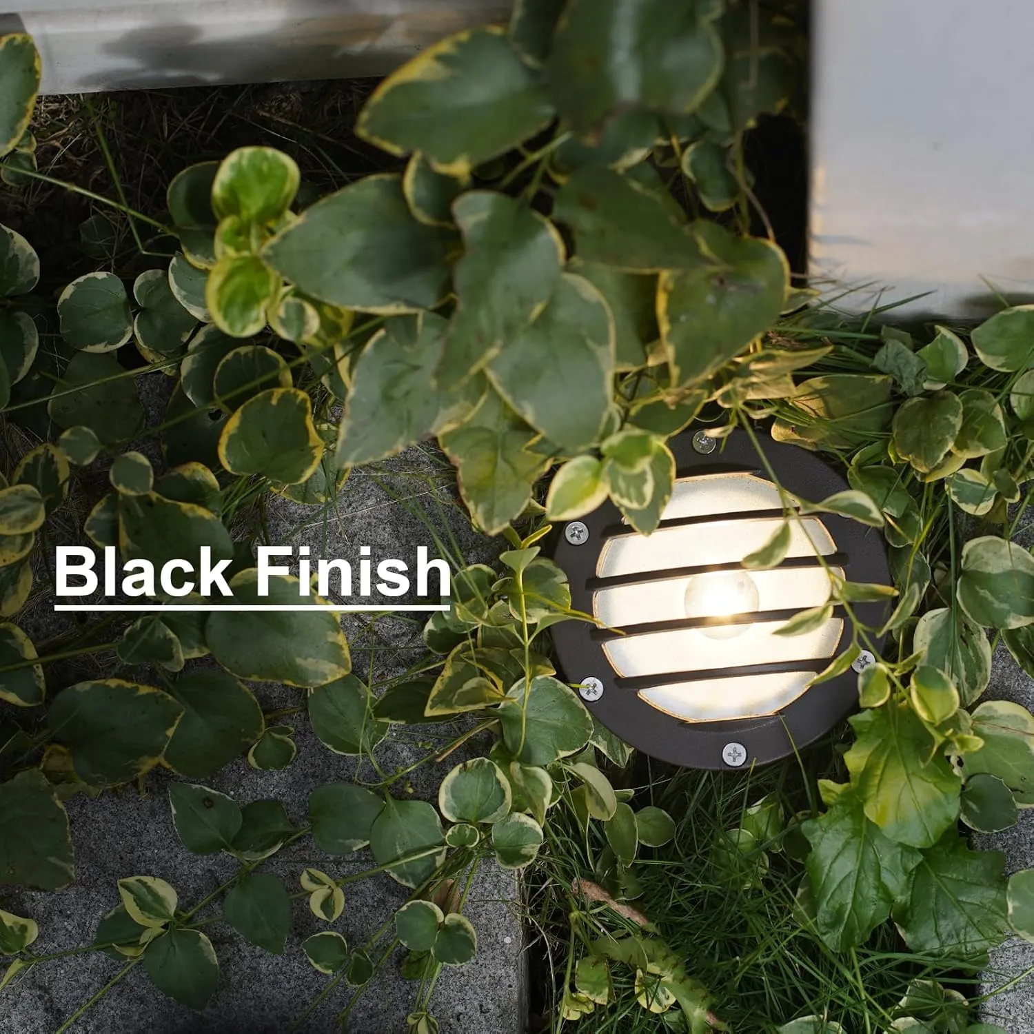 GOODSMANN Landscape Lights 8PK Low Voltage Well Lights 4 Watt 200 Lumen LED Landscape Lighting 2800K Warm White Metal In-Ground Light with Cable Connectors