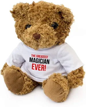 Greatest Magician Ever - Teddy Bear - Cute Soft Cuddly - Award Gift Present Birthday Xmas