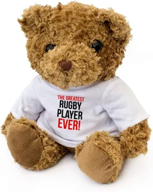Greatest Rugby Player Ever - Teddy Bear - Cute Soft Cuddly - Gift Present Award