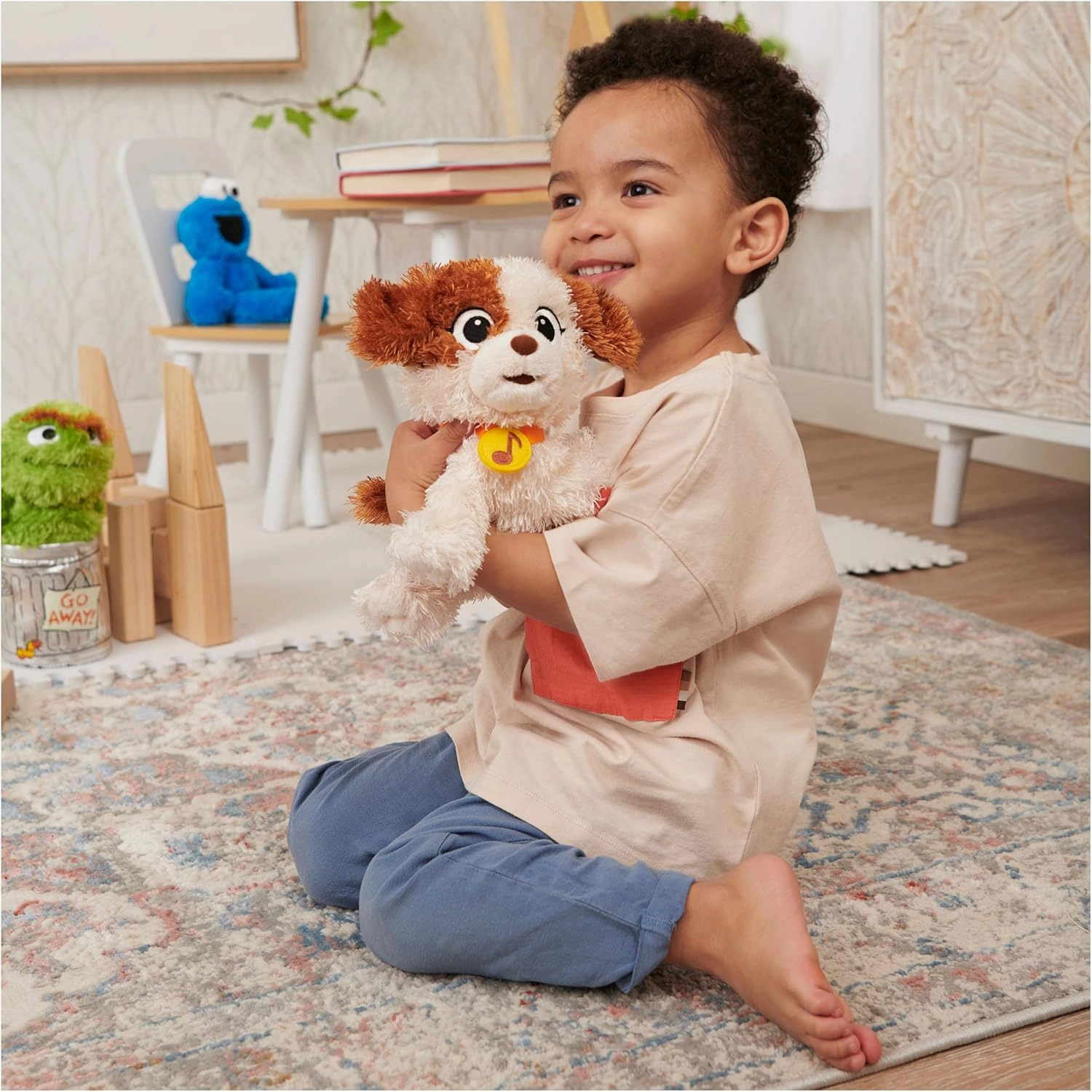 GUND Sesame Street Furry Friends Forever Tango Plush, Premium Stuffed Animal for Ages 1 and Up, Brown/Cream, 7”