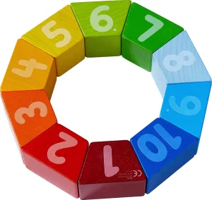 HABA Numbers Farm Counting and Stacking Wooden Blocks (Made in Germany)