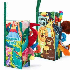 hahaland Baby Books 0-6 Months,Infant Tummy Time Toys High Contrast Sensory Baby Toys 6 to 12 Months Touch Feel Book Gift Christmas Stocking Stuffers for Boys Girls 0-3 Months Book Early Learning Toy