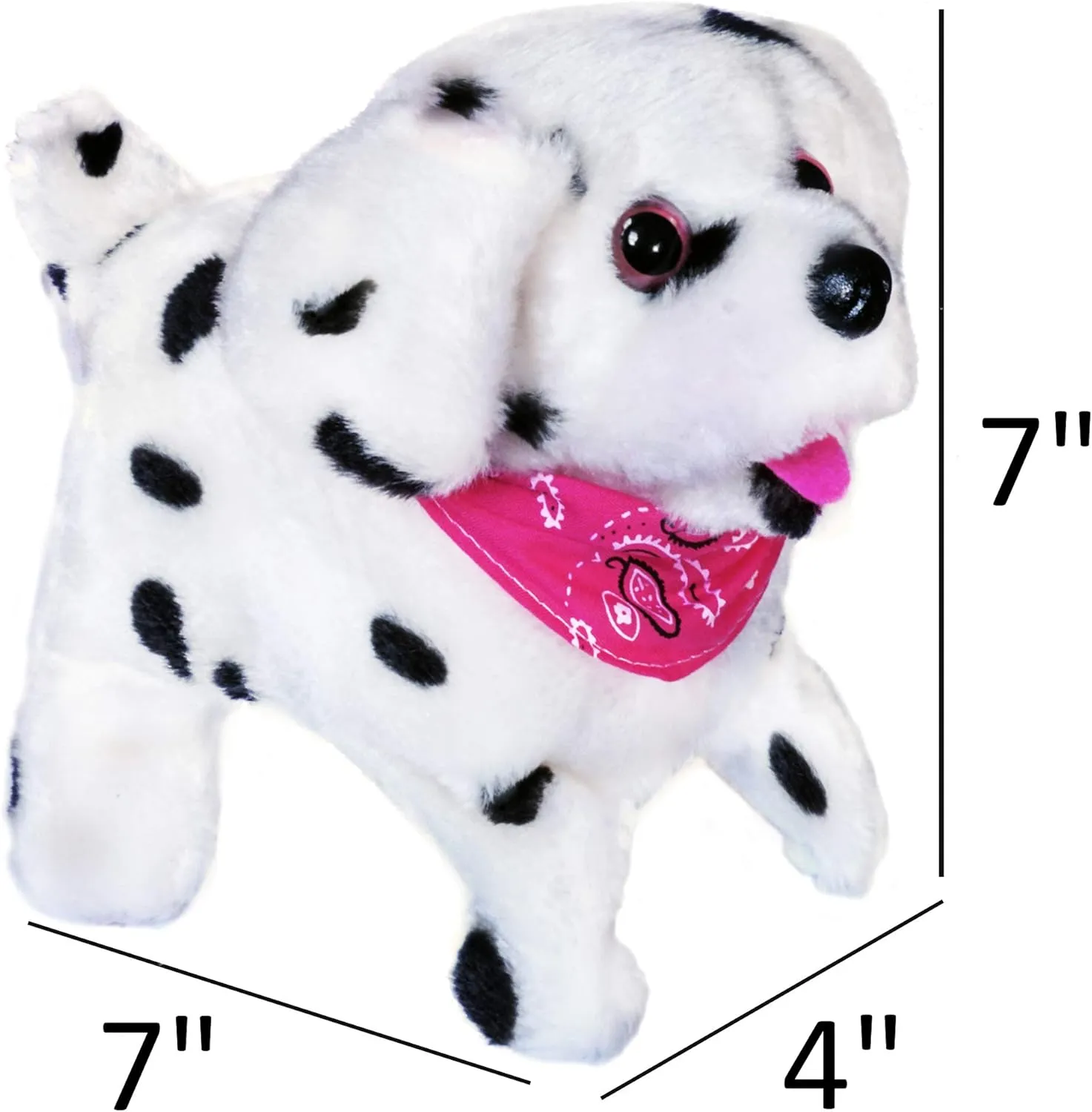Haktoys Flip Over Puppy Battery Powered Dog Somersaults Walks Sits Barks for Animal and Pet Loving Toddlers & Kids
