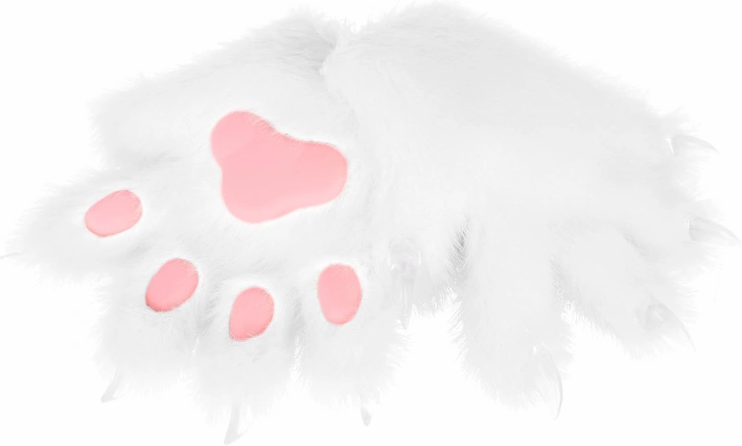 HAOAN Furry Fur Cat Wolf Fox Dog Fur Animal Paws Claws Golves Mittens Hands Costume Cosplay for Kids