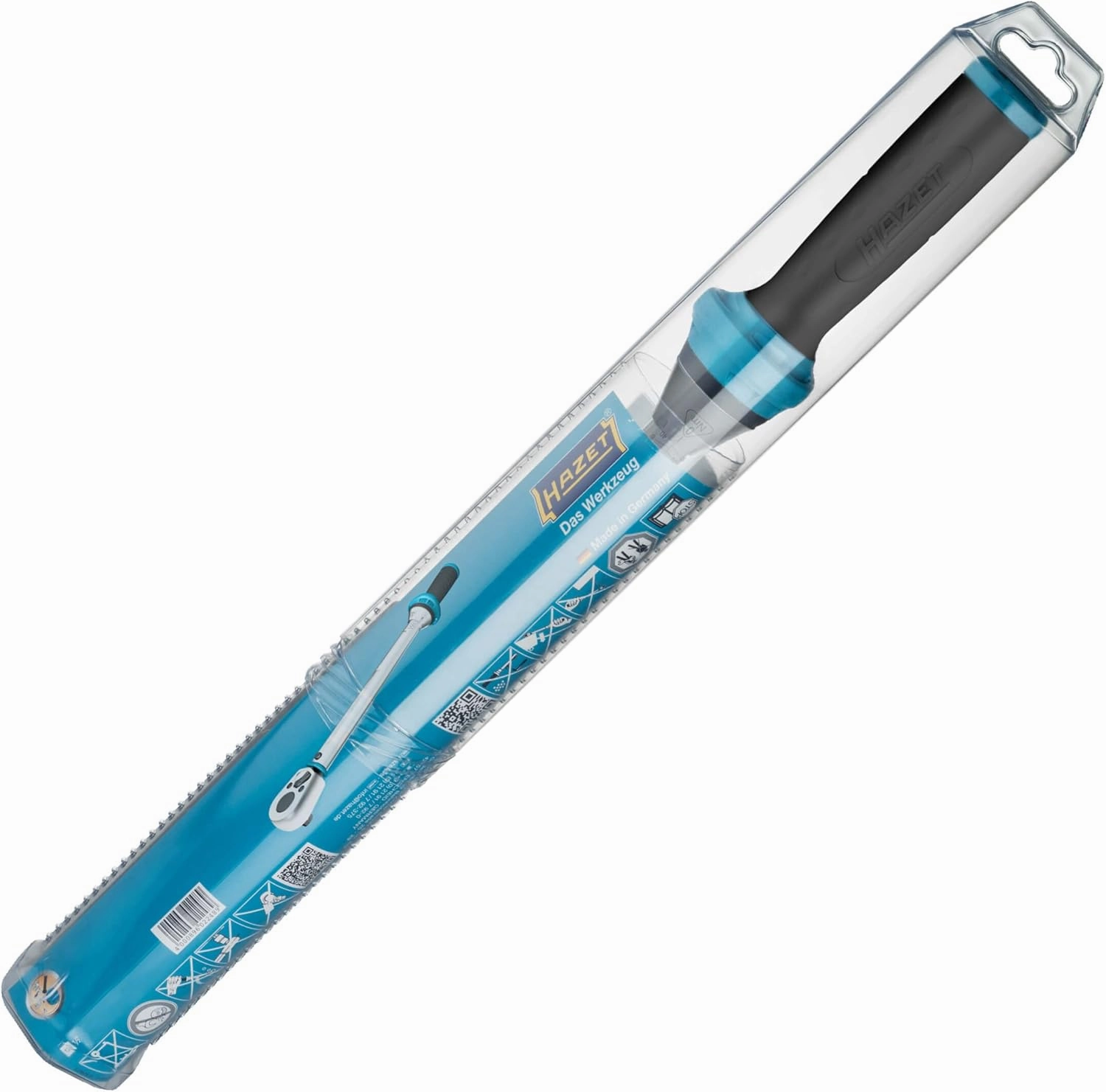 Hazet Torque Wrench 3/8 Inch 5111-3CT | 20-120 Nm, Output: Square 10 mm | User-Friendly Reversible Ratchet for Two Wheels, Cars and NKW, Made in Germany