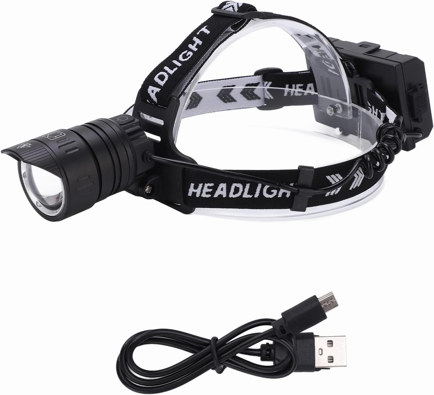Headslamp,Outdoor Headslight Motion Sensor Headslamp USB Rechargeable Strong Light Heads Flashlight for Hiking Camping