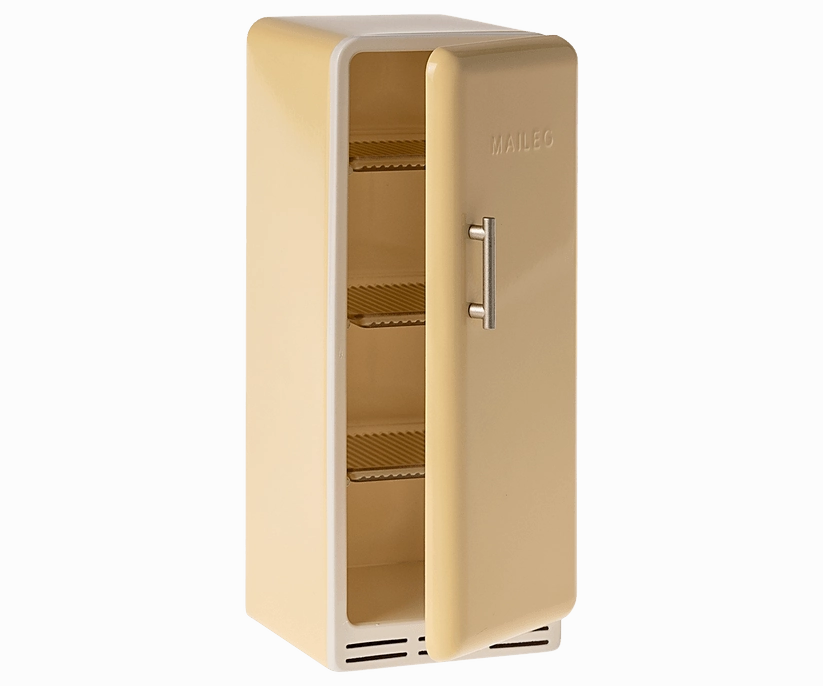 Heirloom Quality Toys | Miniature Fridge - Yellow | Maileg