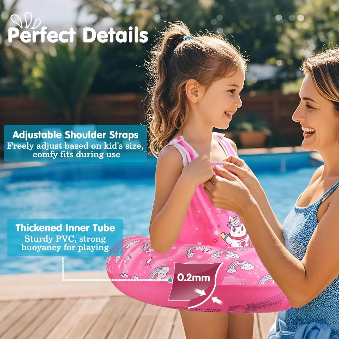 HeySplash Toddler Swim Vest for Age 3-6, Swim Trainer Vests with Adjustable Strap fit for Boys Girls 30-60lbs,Children Swimsuit, Floating Tubes Swim Aid Jackets,Beginner Learn to Swim Pool Floaties