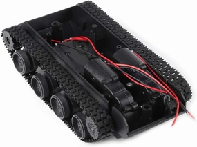 Hilitand DIY Kit Lightweight Shock Absorbed Plastic Tank Chassis with 130 Motor 3V-7V for Tank Toys Robot Projects
