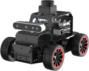 HIWONDER Raspberry Pi 5 Robot Car with 3D Depth Camera MentorPi A1 Ackermann Chassis ROS2-HUMBLE Support SLAM Mapping Navigation and Autonomous Driving（Without Raspberry Pi 5）