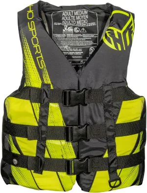 HO Sports Voyager Life Vest - USCG Approved Unisex Adult Life Jacket - Lightweight Wake Sports Life Vest - Nylon Exterior with Adjustable Quick-Release Buckles