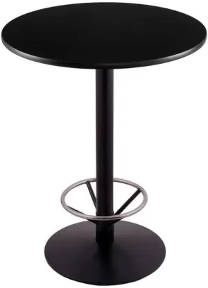 Holland Bar Stool Co. 214-2242BW30RFTRG 42" 214 Black Table 30" Diameter Top and Foot Ring