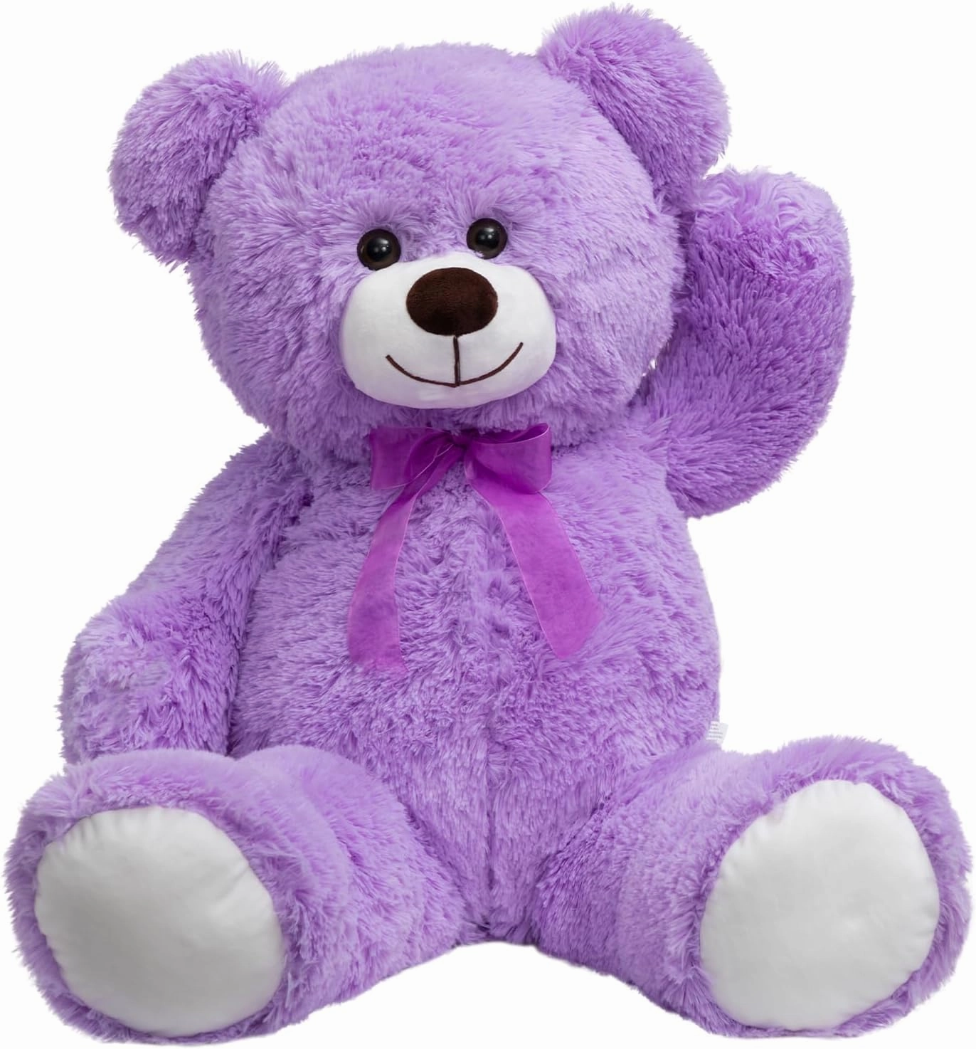 HollyHOME Big Teddy Bear Stuffed Animal Large Teddy Bear Cuddly Plush Toy for Girlfriend Kids 36 inches Purple