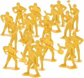 Homoyoyo 54pcs Miniature Construction Worker Figurines - Tiny Plastic Engineer Figures Playset for Creative Model Building - Diorama Decoration and Engineering Scenes
