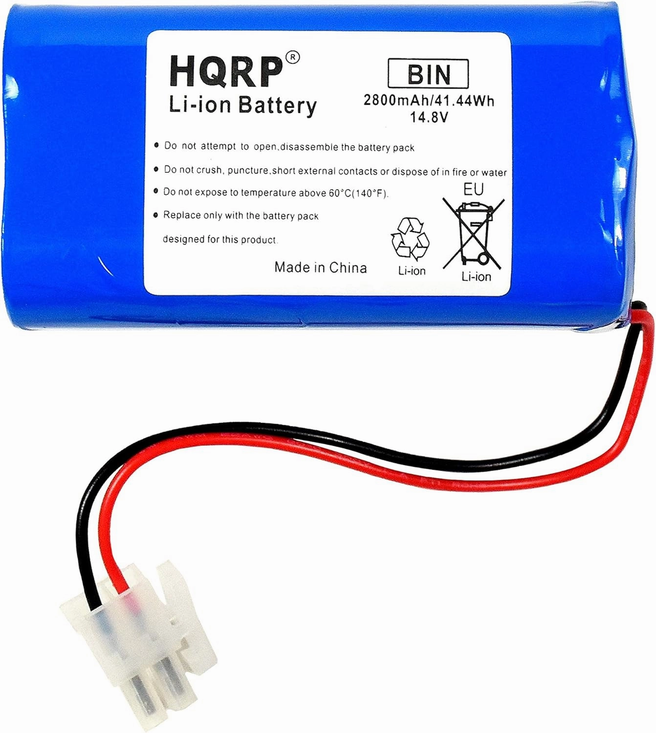 HQRP 14.8V Battery Compatible with ILIFE A4 A4S, A4s Pro, A6 A7 A8 A9 V7 V7s Robot Vac Vacuum Cleaner 2800mAh Replacement