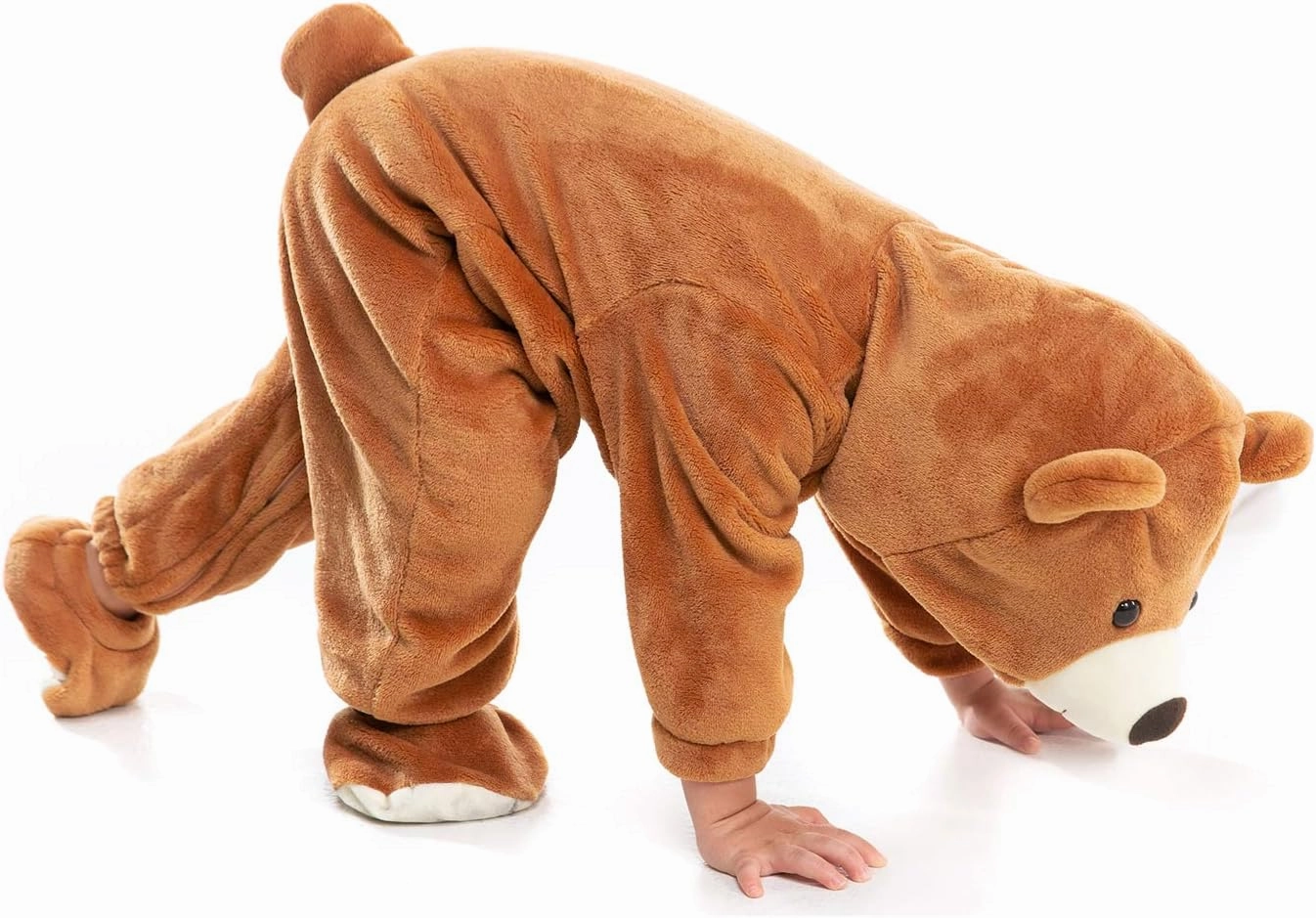 HSCTEK Baby Bear Onesie Costume, Unisex Infant Baby and Toddler Hooded Bodysuit 0-4T