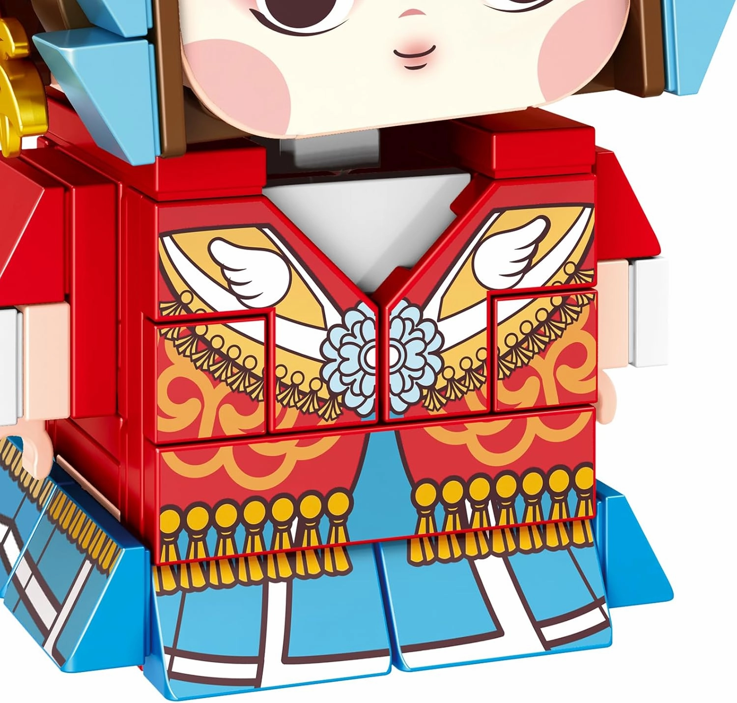 HUADAN Chinese Opera Character Small Building Blocks Model Set, 215pcs Simulation Collection Construction Building Bricks Toy for Kids Adult Age 6  96003