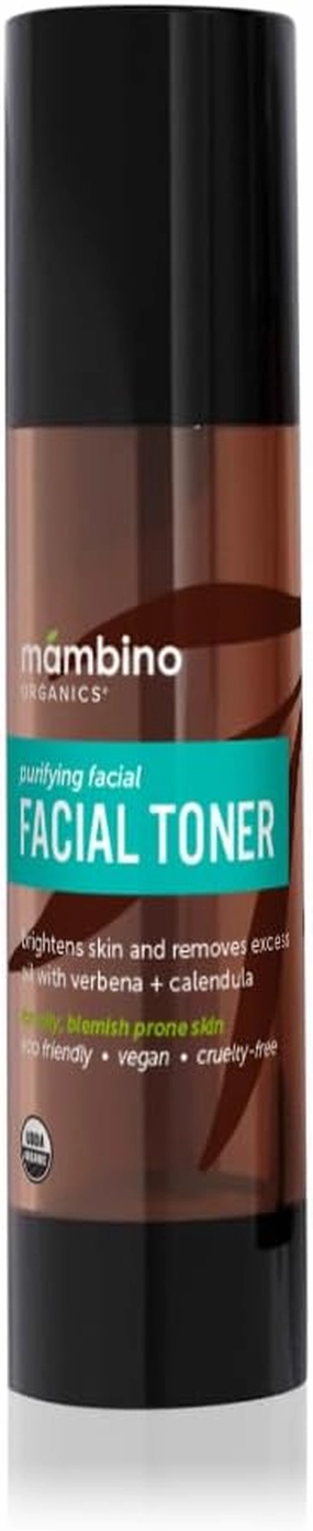 Hydrating Facial Mist Spray – Organic, Vegan Toner with Lemon-Verbena, Witch Hazel, & Calendula – Pore Minimizing for Oily Skin – Cruelty-Free Skin Care by Mambino Organics, 4 floz