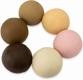 Hygloss Play Modeling Dough – Multicultural Skin Color Dough Unscented - Safe & Non-Toxic for Kids Arts & Crafts - Party Favors - Classroom Supplies - 6lb - 6 Assorted Colors