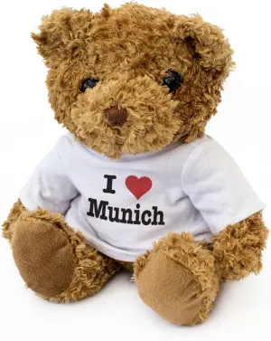 I LOVE MUNICH - Teddy Bear - Cute Soft Cuddly Adorable - Gift Present
