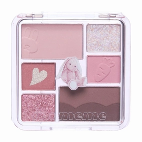 I'M MEME Wonder Soft Layer Palette - 7 Shades | Portable Size, Versatile, Blendable, Neutral Colors with Soft Texture, 02 My Bunny, 0.23 Oz