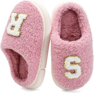 IceUnicorn Kids Slippers Boys Girls Warm Soft Plush Memory Foam House Slippers Big Little Kids Non-Slip Winter Home Shoes for Indoor Outdoor