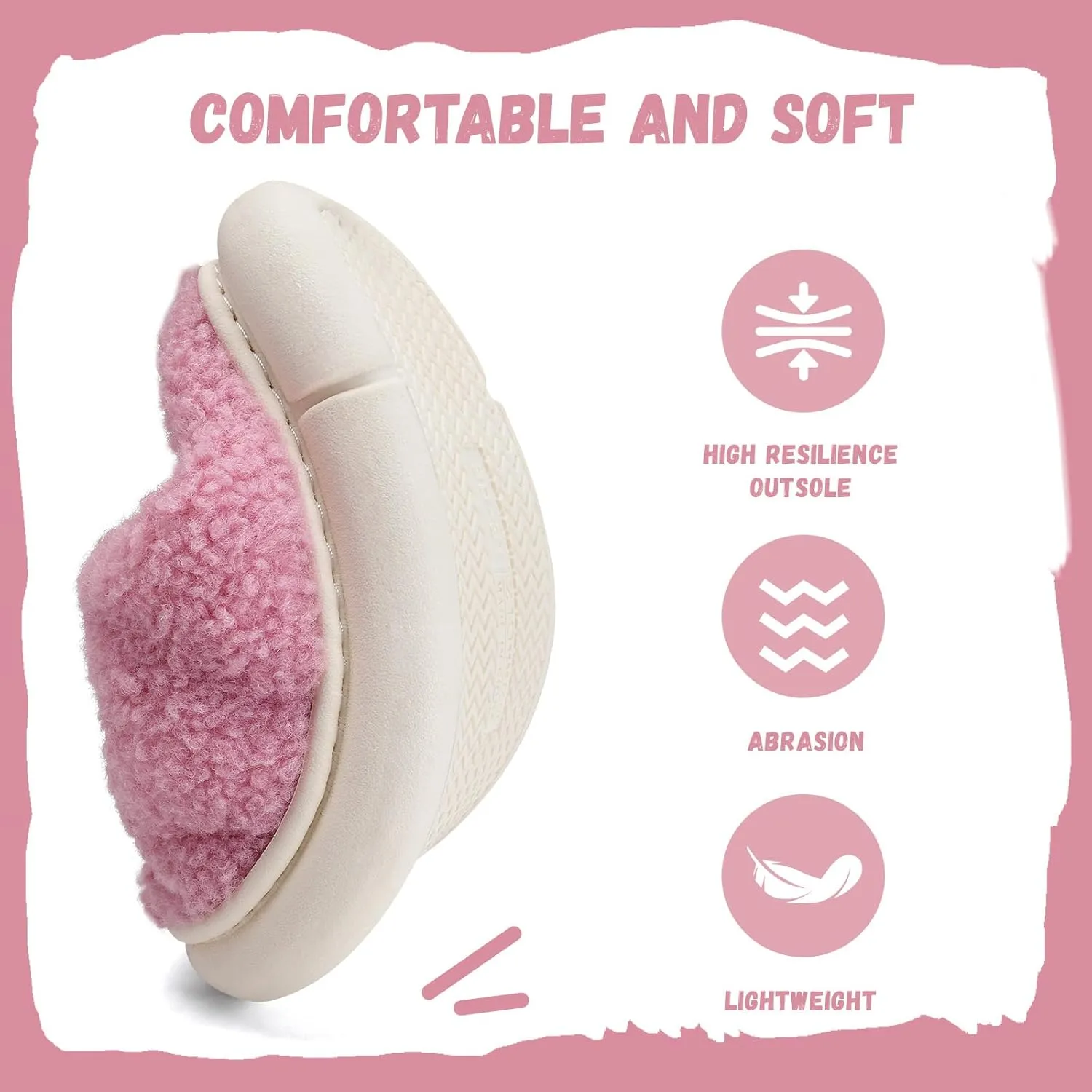 IceUnicorn Kids Slippers Boys Girls Warm Soft Plush Memory Foam House Slippers Big Little Kids Non-Slip Winter Home Shoes for Indoor Outdoor