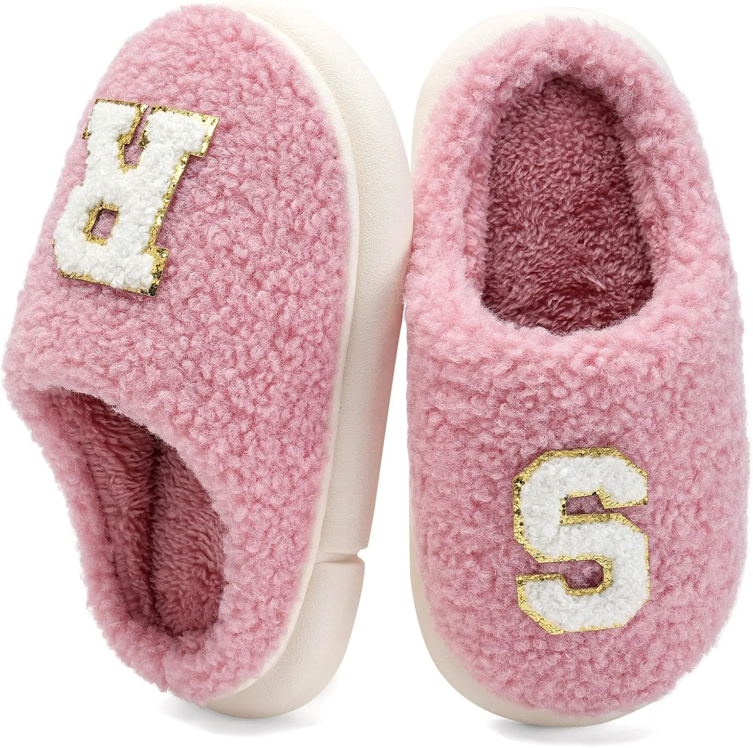 IceUnicorn Kids Slippers Boys Girls Warm Soft Plush Memory Foam House Slippers Big Little Kids Non-Slip Winter Home Shoes for Indoor Outdoor