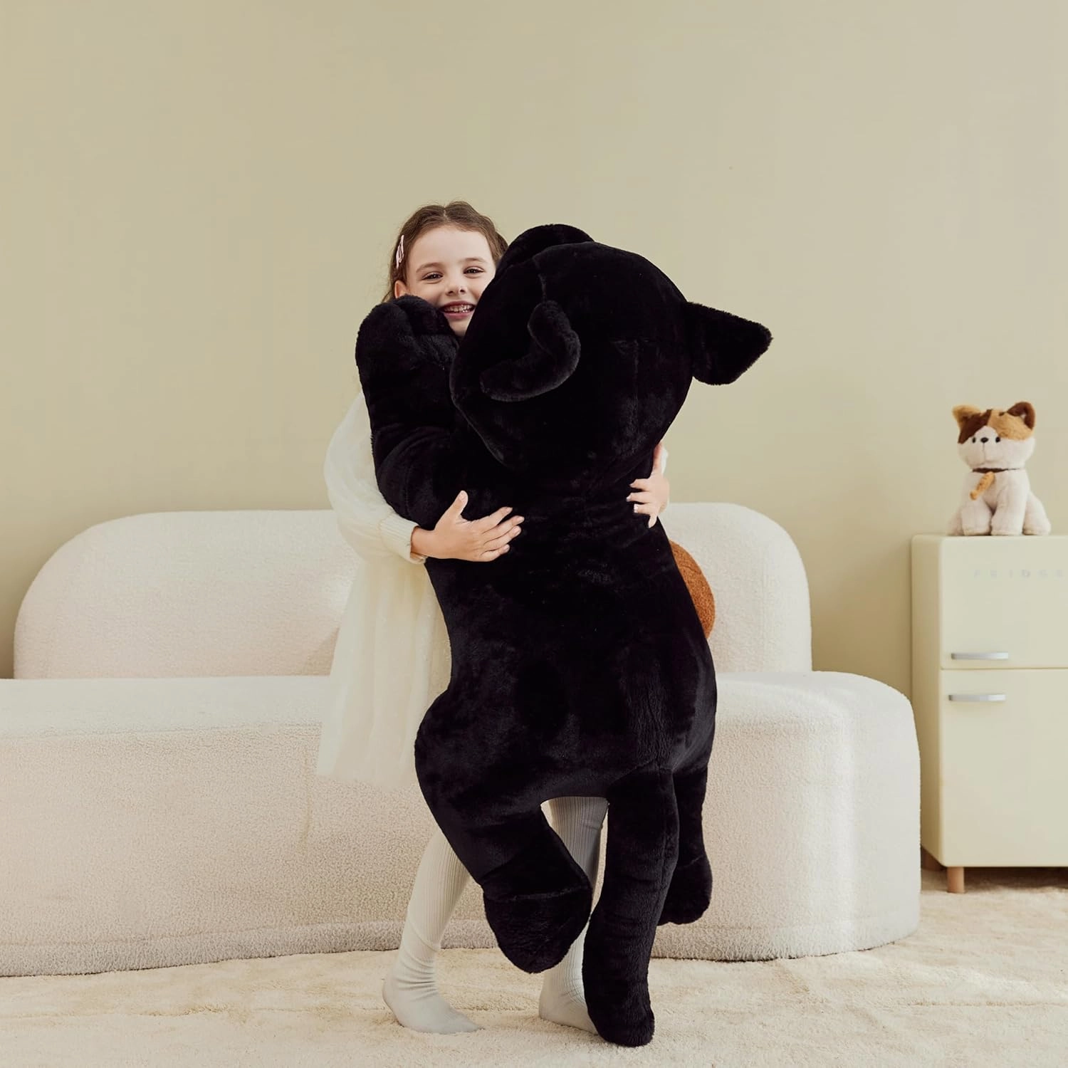 IKASA Giant Cat Stuffed Animal Plush Toy,Big Large Jumbo Soft Toys,30" Cute Huge Size Fluffy Plushy Fat Plushie,Gifts for Kids