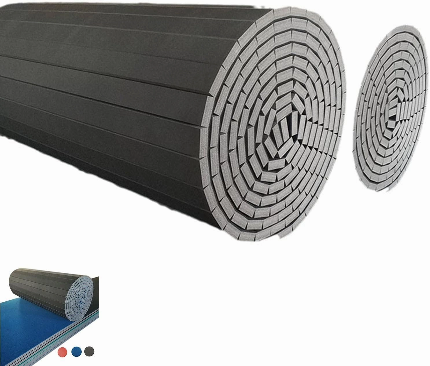 Indoor Gymnastics Tracks Exercise Mat Roll Out Cheerleading Fitness Mats with a Grippy Gym Carpet Top Sturdy Foam Wrestling Mats for MMA, Gymnastics (Size : 3m*0.91m*4cm)