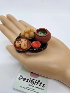Intelligent Indian Miniature Fridge Food Magnet, Dollhouse Food, 3D Simulation Food Refrigerator Magnet, IFM - 1268