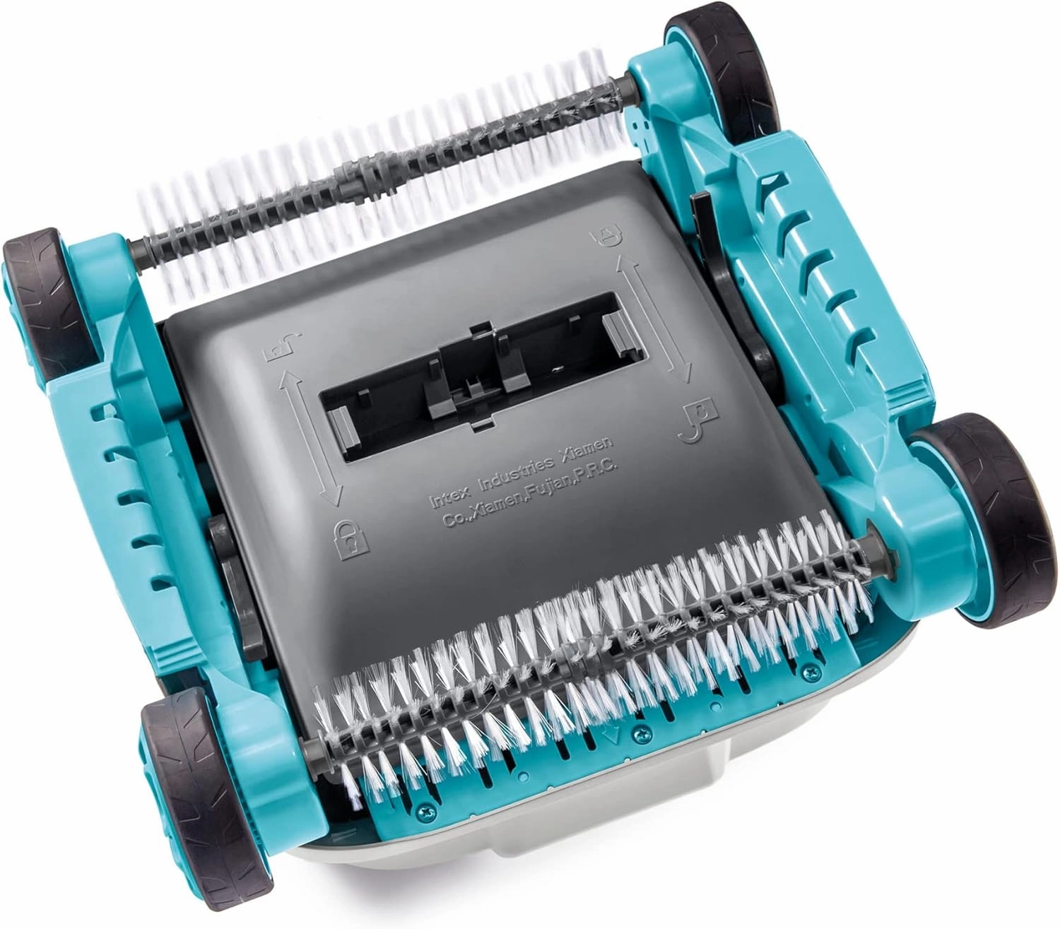 INTEX Deluxe Pressure-Side Above Ground Automatic Pool Cleaner Vacuum - For Bigger Pools – Cleans Pool Floors and Walls – Removes Debris – Removable Filter Tray – 21ft Tangle Free Hose