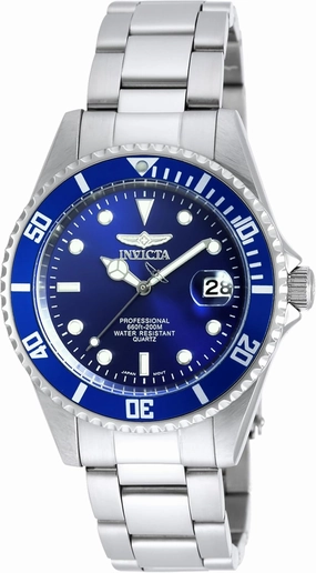 Invicta Men's 9204OB Pro Diver Analog Display Quartz Silver Watch