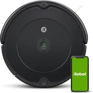 iRobot Roomba Vac Robot Vacuum (Q011) - Power-Lifting Suction, Alexa, Quieter Cleaning Mode, Multi-Surface Cleaning, Cleans in Neat Rows, Easy to use, Self-Charging