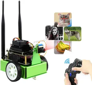 JetBot AI Kit Based on Jetson Nano to Build Smart AI-Based Robot JetBot with Front Camera Eye and ROS Nodes Code Dual Mode Wireless WiFi Bluetooth Facial Recognition Object Tracking etc @XYGStudy