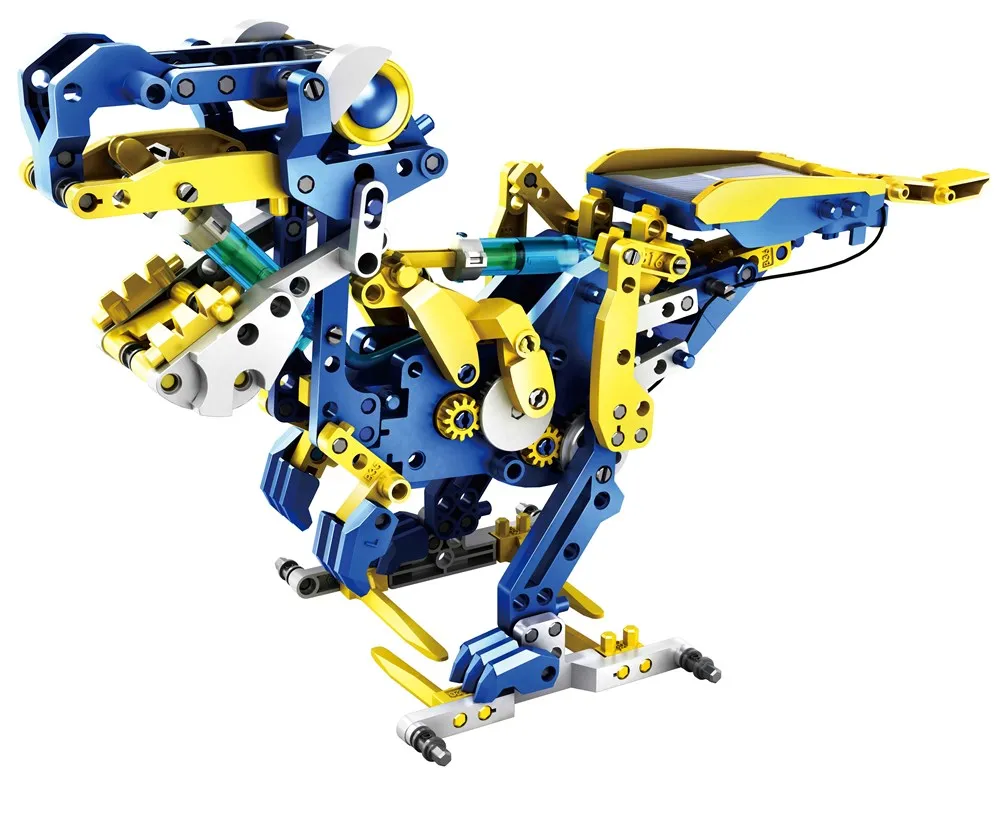Johnco 12 in 1 Solar and Hydraulic Powered Robot Construction Kit Early Science STEM Toys Best Seller 8yrs 