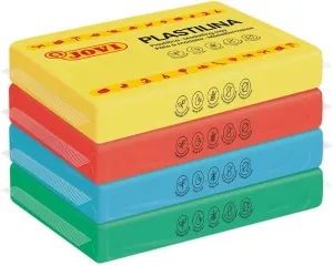 Jovi Modeling Clay, 3 Pounds Total, 4 Non-Drying Bars in Yellow, Red, Blue and Green, 0.77 lb Each, Arts and Crafts