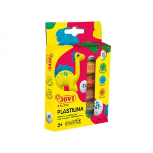 Jovi Plastilina Reusable Non-Drying Modeling Clay 5 Rolls, Set of 6 Colors, Perfect for Arts and Crafts Projects