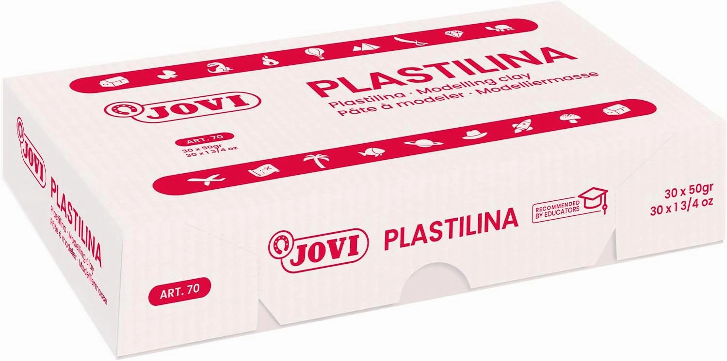 Jovi - Reusable Non-Drying Modeling Clay, 30 Plasticine Bars, 1.75 oz Each, Total of 3.3 lb (Dark Green)