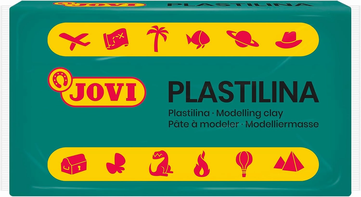 Jovi - Reusable Non-Drying Modeling Clay, 30 Plasticine Bars, 1.75 oz Each, Total of 3.3 lb (Dark Green)