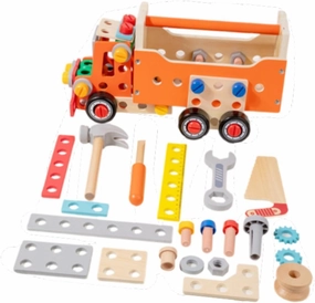 Kids Tool Set Toys Wooden Build Tool Box Tool Bench Wooden Tool Toy Wooden Toy Set for 3, 4, 5, 6, 7 Year Old