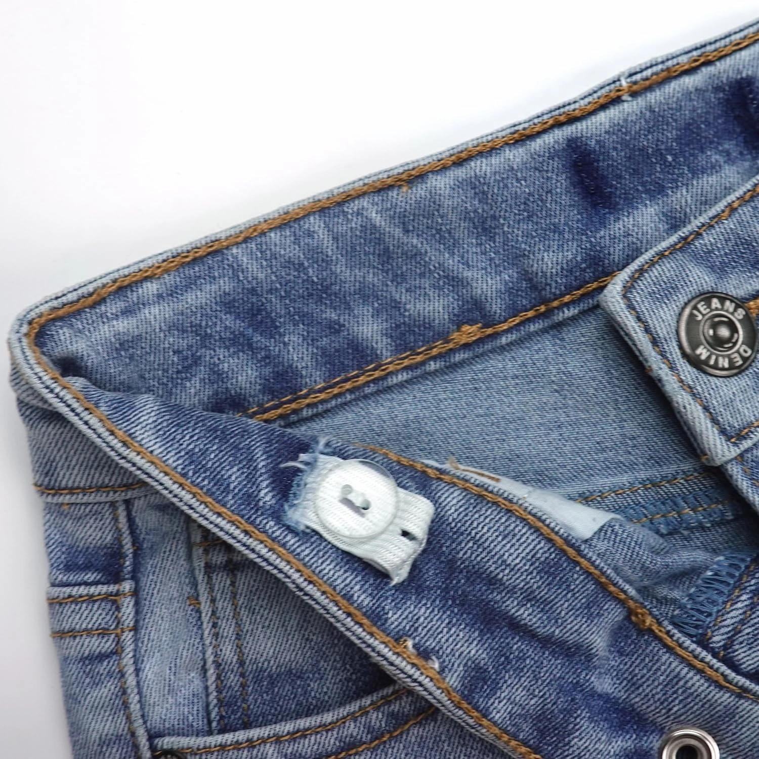 KIDSCOOL SPACE Girls Jeans,Raw Edge 3 Buttons Stretchy Bell-Bottom Denim Pants