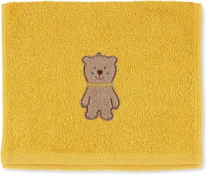 Kinderhandtuch Bär Ben, Alter: ab 0 Monaten, 50 x 30 cm, Gelb
