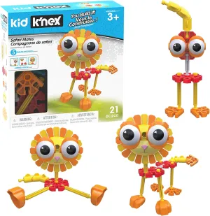 K'NEX Kid Safari Mates Building Set‚ 21 Pieces, STEM Building, Kid Construction Set‚ Ages 3 