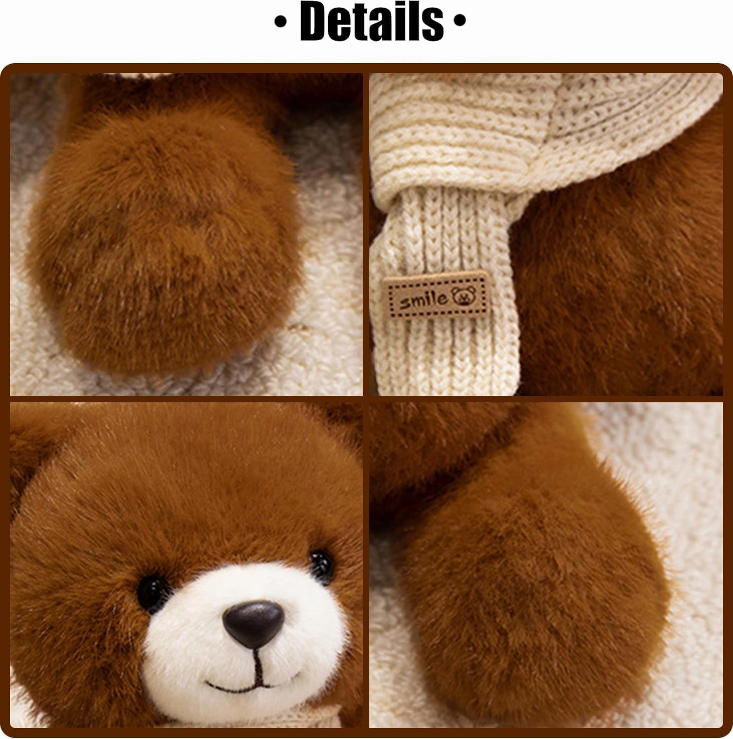 KUUDESOXX Cute Stuffed Animal, Koala Plush Toy, a Cute and Comfortable Companion, Perfect as a Sweet Birthday (Caramel Bear)