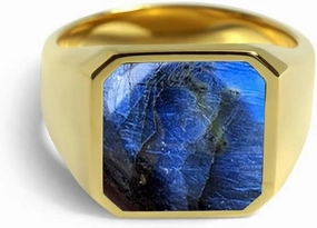 Labradorite Ring for Men 10K/14K/18K Solid Real Yellow Gold 3CT Natural Labradorite Rings for Men Labradorite Handmade for Men’s Ring Labradorite Rings Luxury Jewelry Gift Wedding Size 4-18