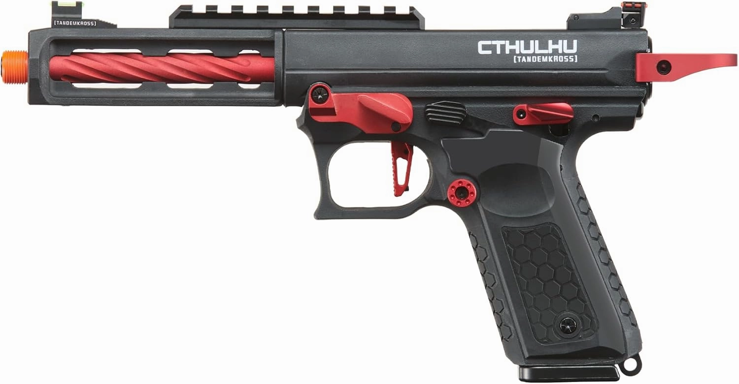 Lancer Tactical Full Auto/Semi Gas Blowback Airsoft Pistol w/Extra Magazine (‎Tandemkross Cthulhu)