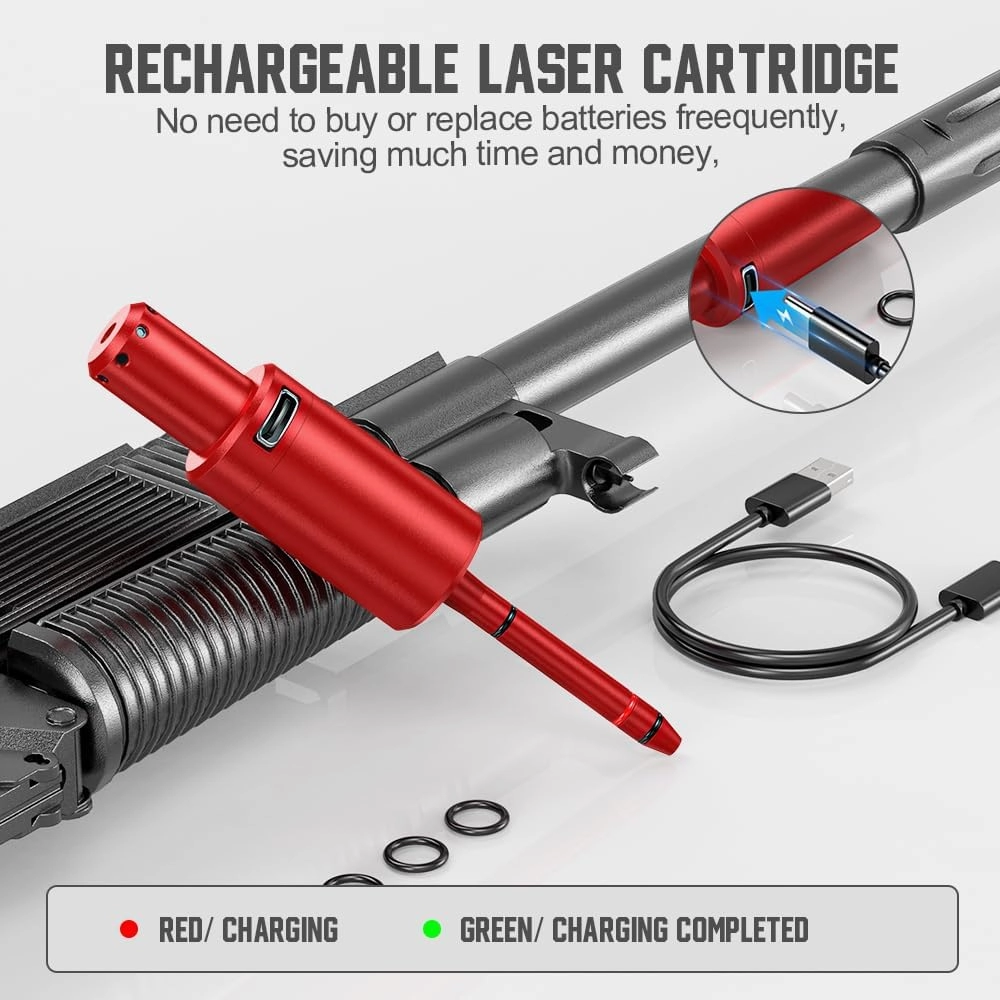 Laser Training Cartridge   Bore Sighter Upgraded 2-in-1 Magnetic Dry Fire Laser Bullet Boresight for 9mm / 12 GA / 22 LR / 38 spl / 30-30/5.56mm / 223 Rem Multiple Calibers